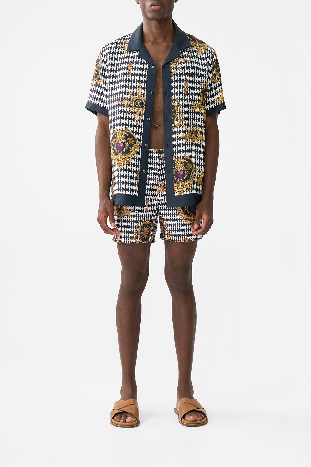 MID LENGTH SWIM SHORT MONARCHY MANIA