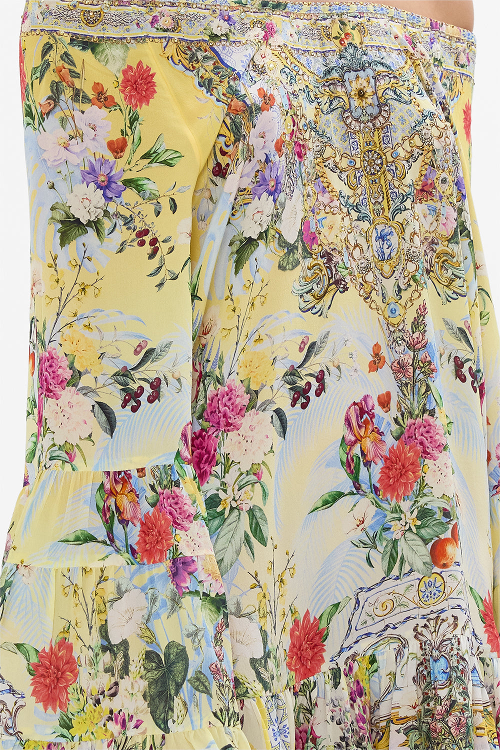 A LINE FRILL DRESS FLOR FANTÁSTICA