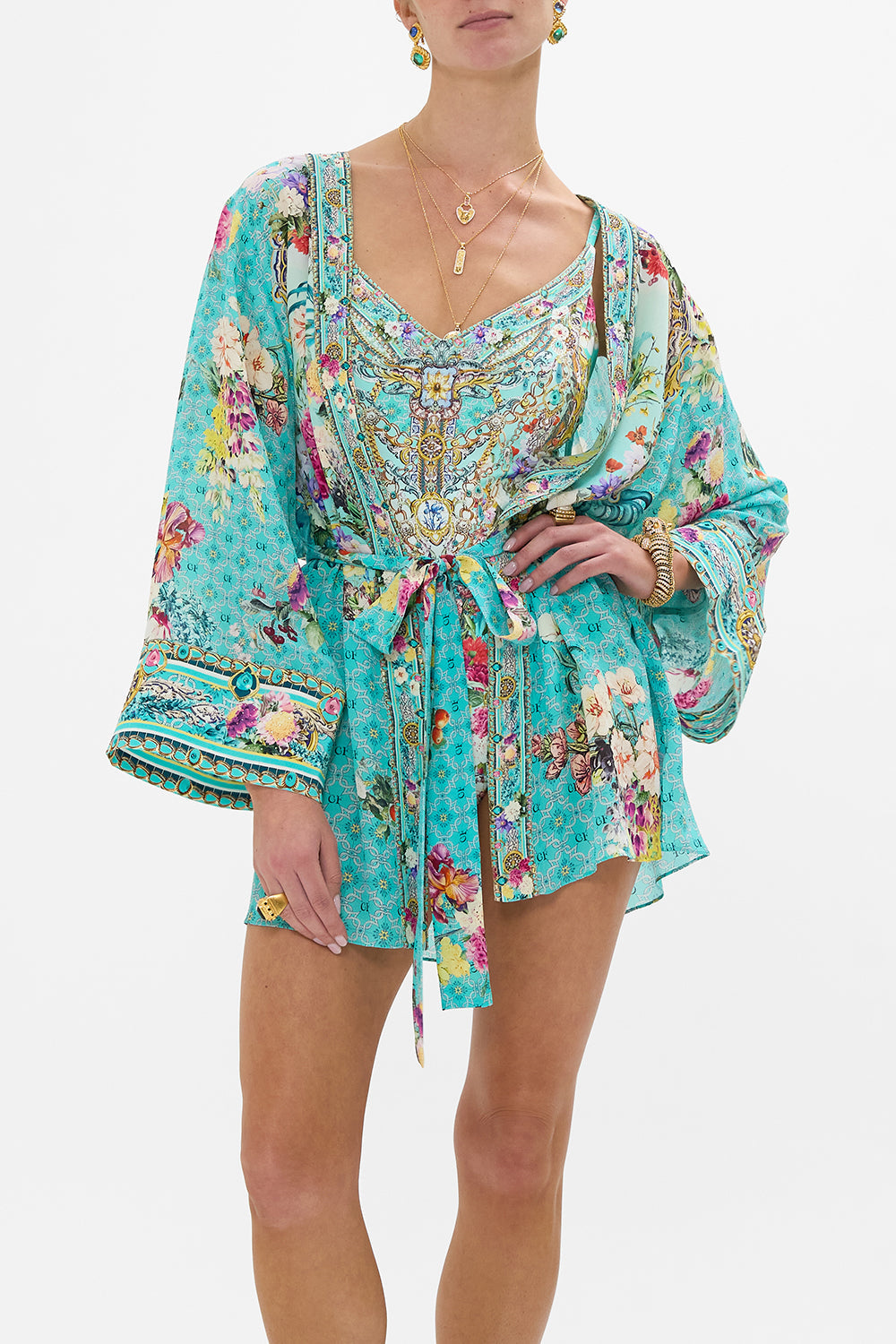 SHORT KIMONO WRAP GARDENS OF QUELUZ