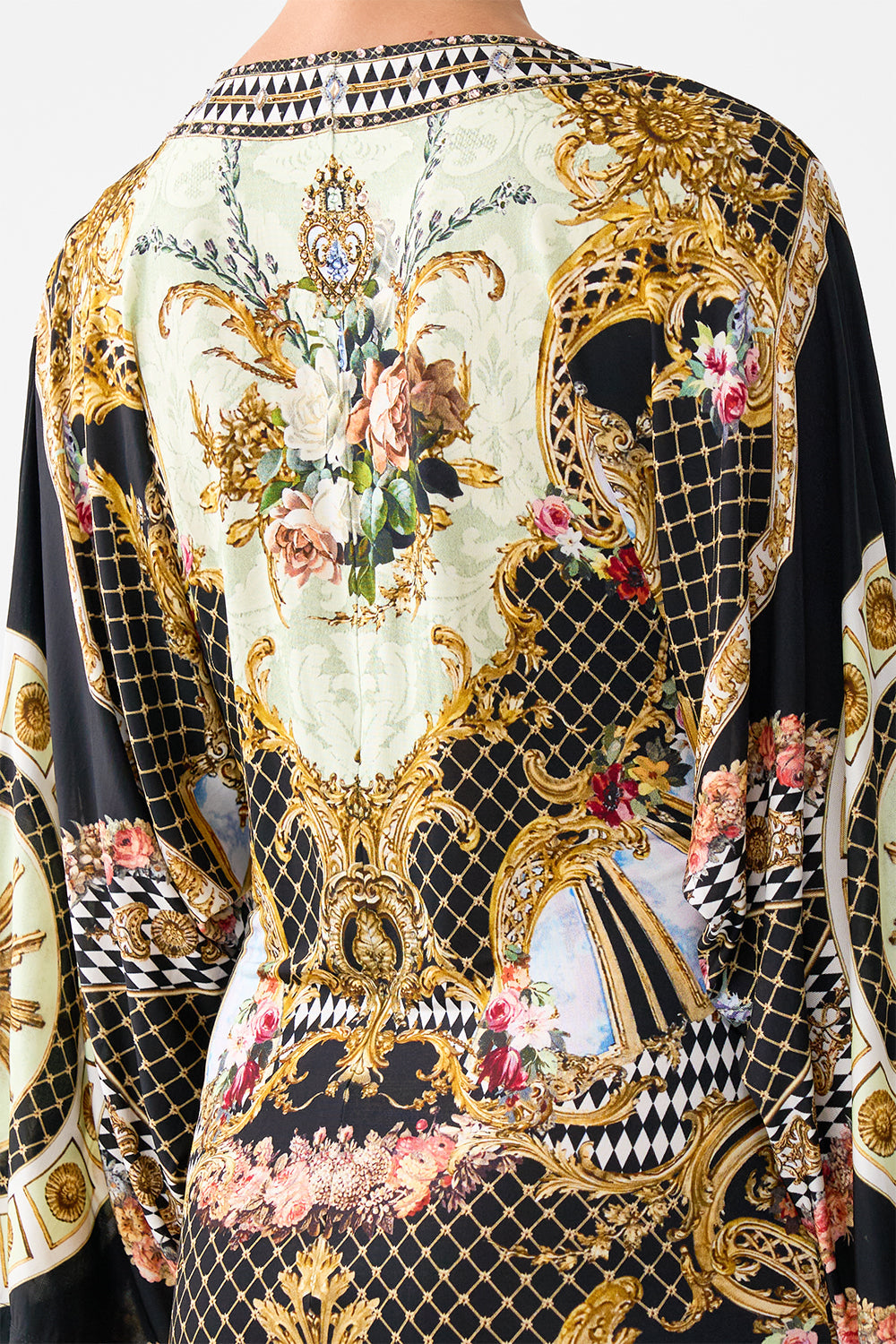 LONG SPLIT FRONT TWIST DRESS MONARCHY MANIA