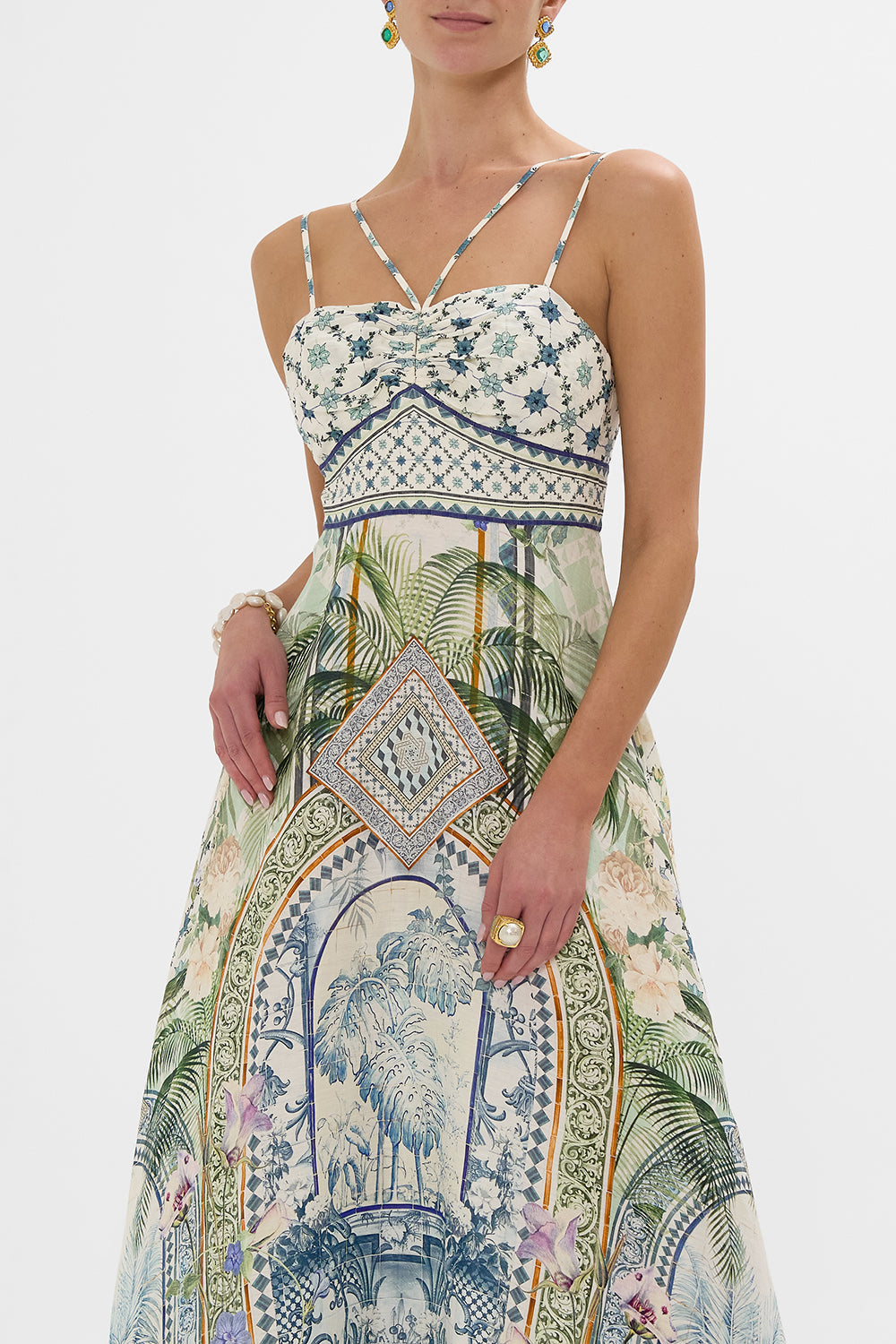 STRAP DETAIL DRESS JARDIM PARTY