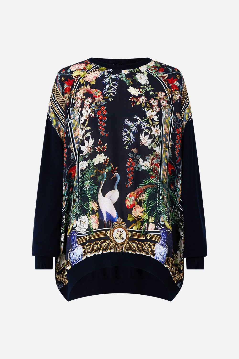 LONG SLEEVE JUMPER WITH PRINT FRONT PALACIO POETRY