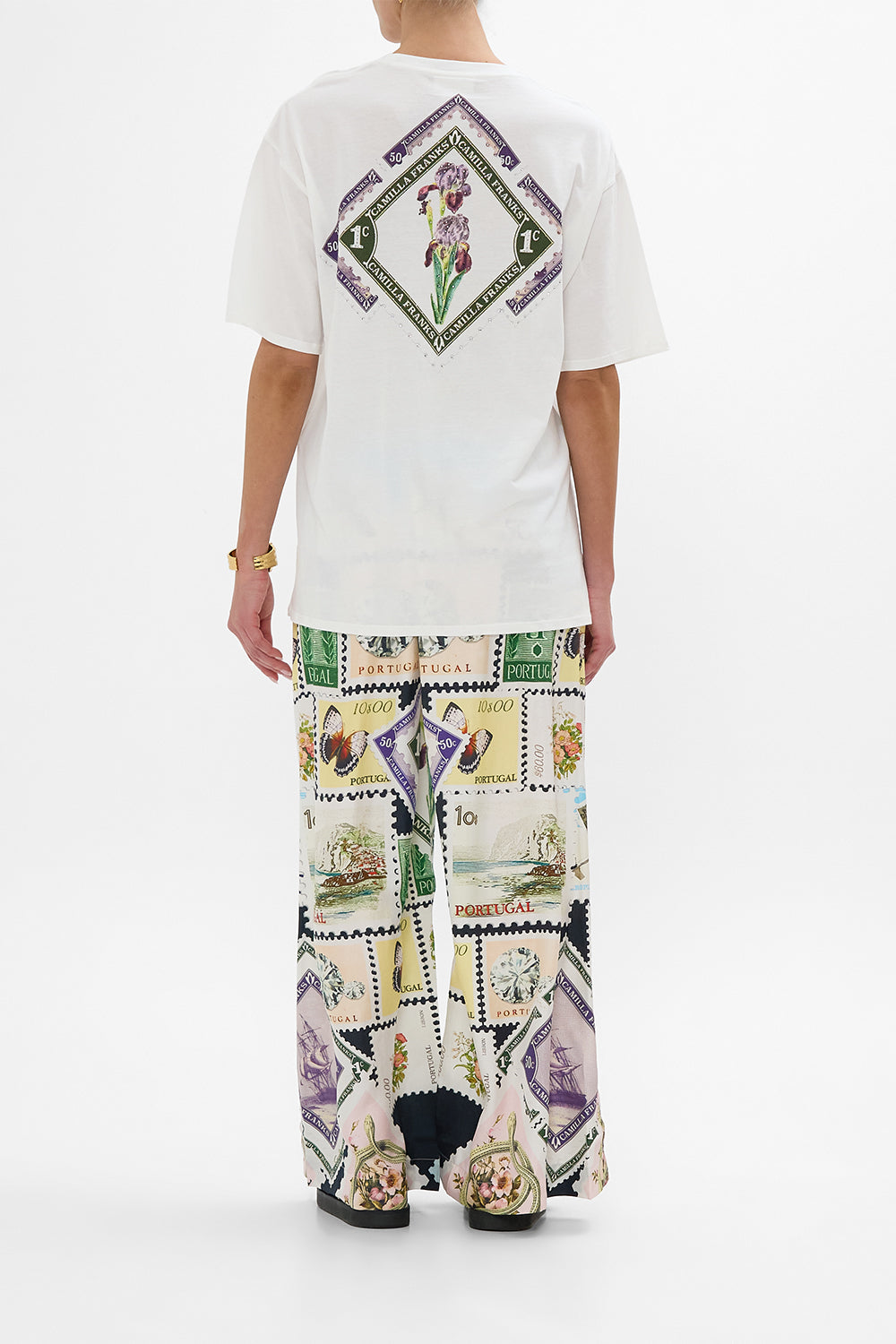 OVERSIZED BAND TEE - WHITE MY PORTO PEN PAL