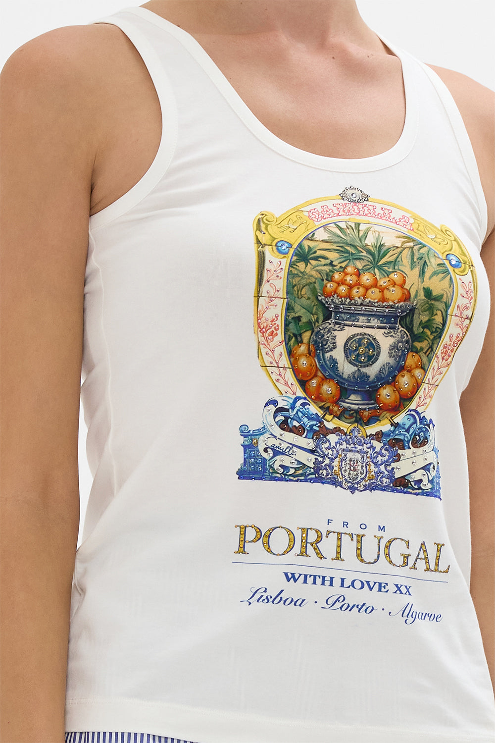 JERSEY SCOOP NECK TANK TOP SONG OF SAINT ANTHONY