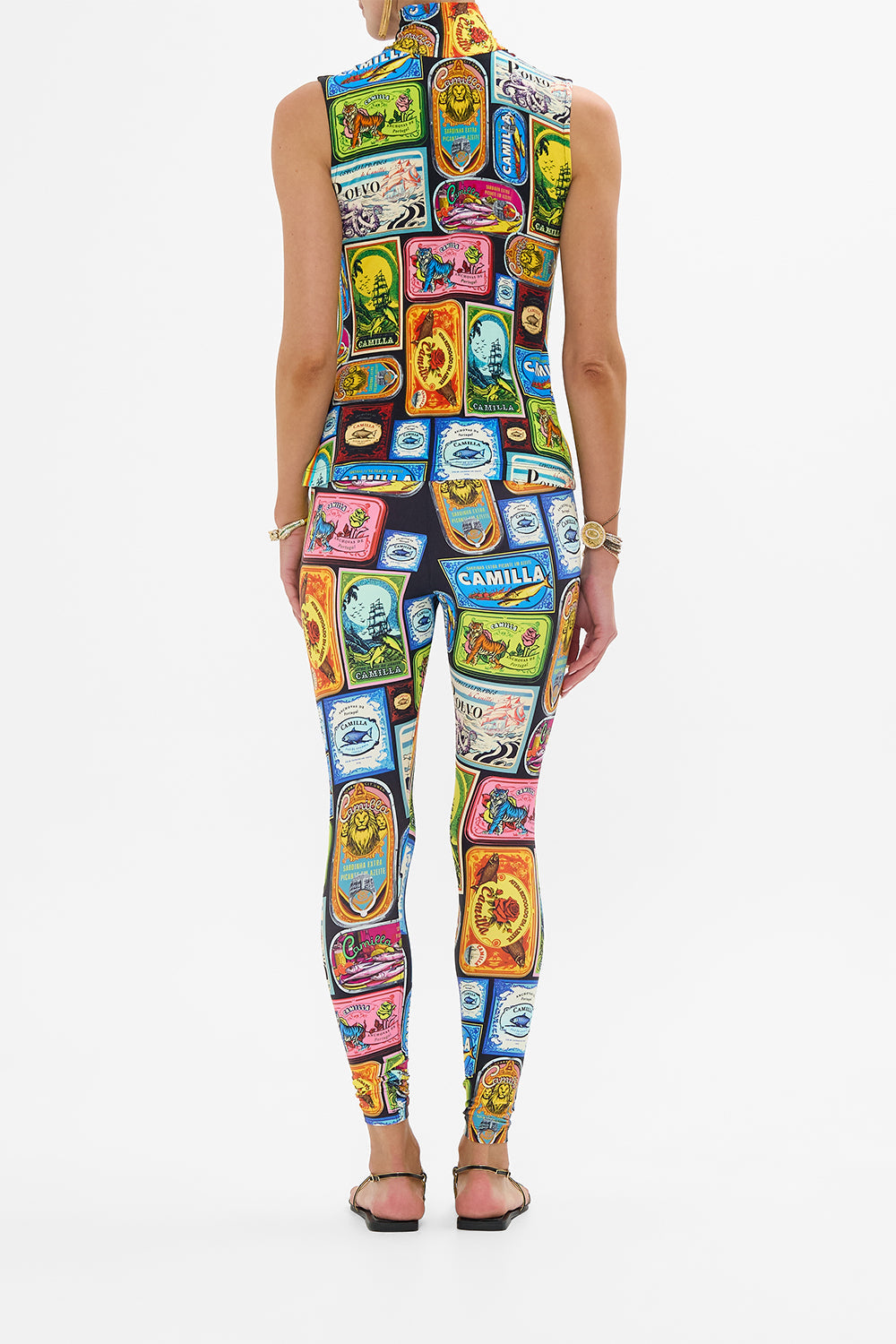 JERSEY SLEEVELESS TURTLENECK SAL DO MAR