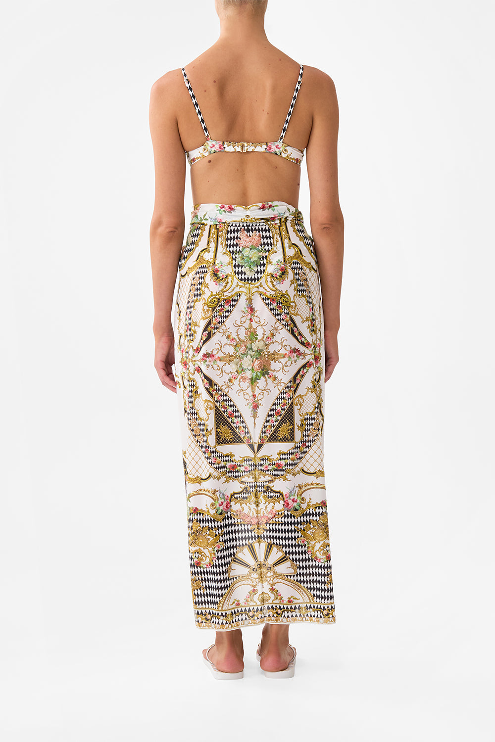 TWIST FRONT LONG SARONG ROCOCO GLOW