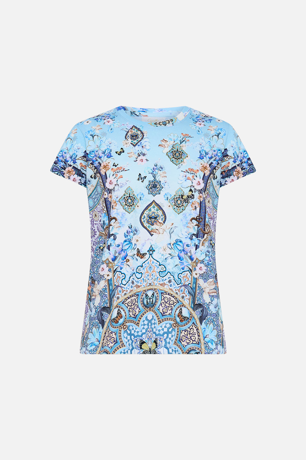 SLIM FIT ROUND NECK T-SHIRT - MULTI AL MANIAL PALACE MEMOIRS