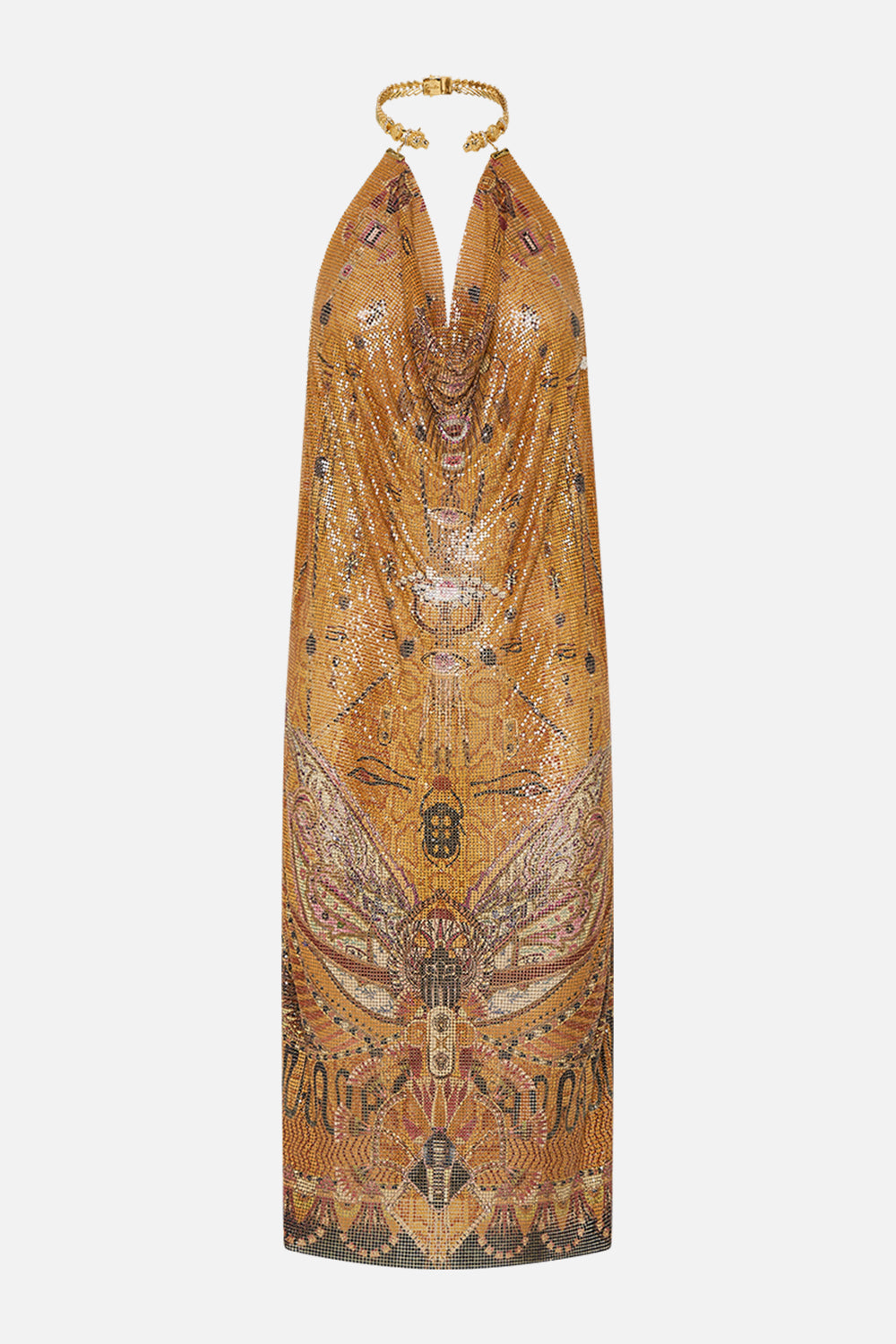 GLOMESH LONG DRESS WITH NECKPIECE VALLEY OF THE KINGS