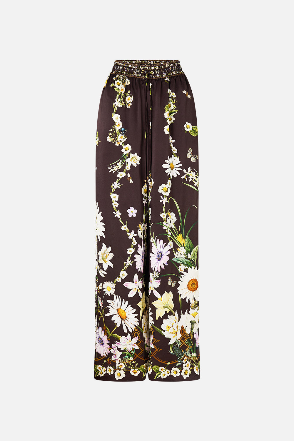The CAMILLA Straight Leg Pant in our Dish It, Daisy print.