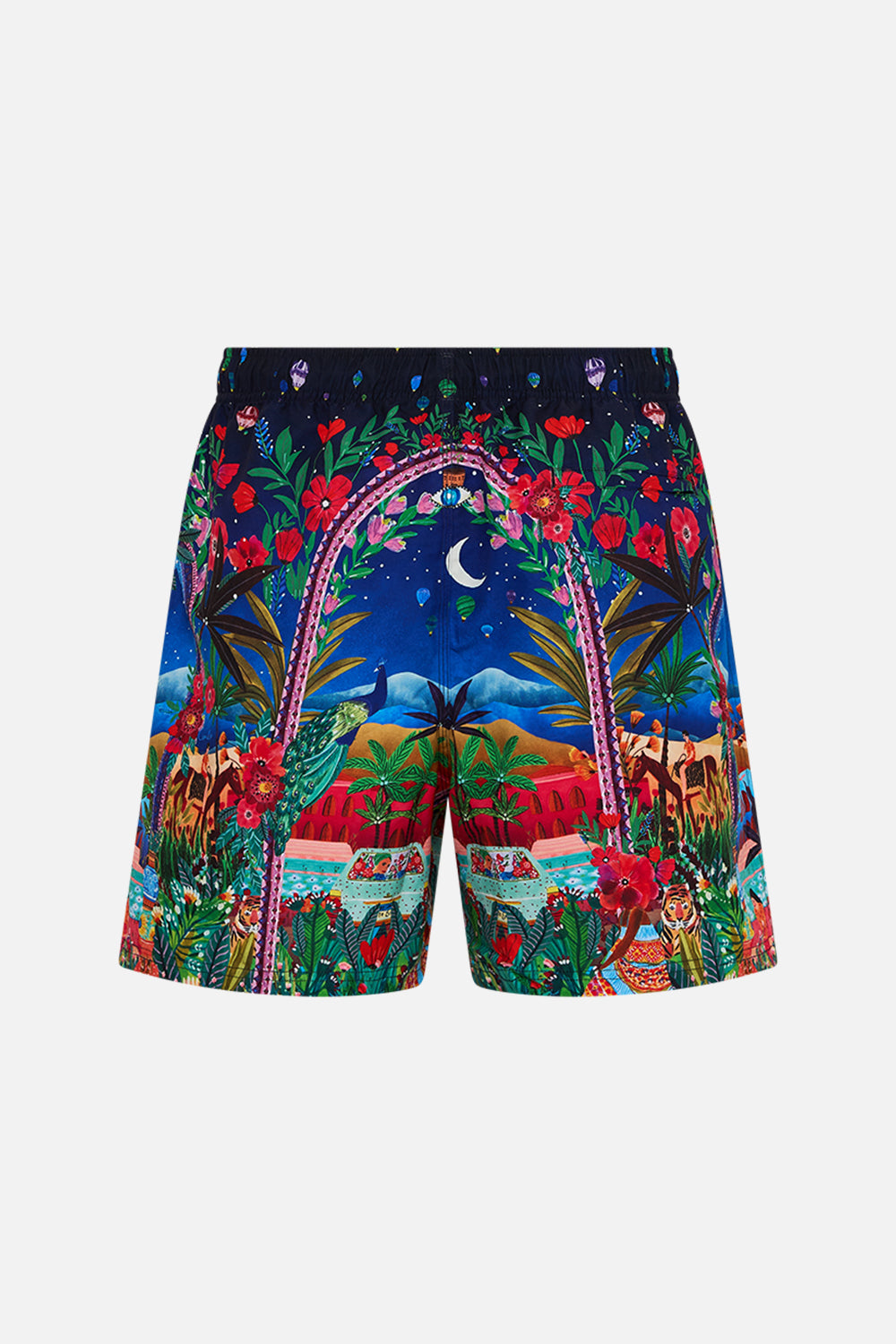Hotel Franks By CAMILLA Mid Length Boardshort in Midnight Muses print.