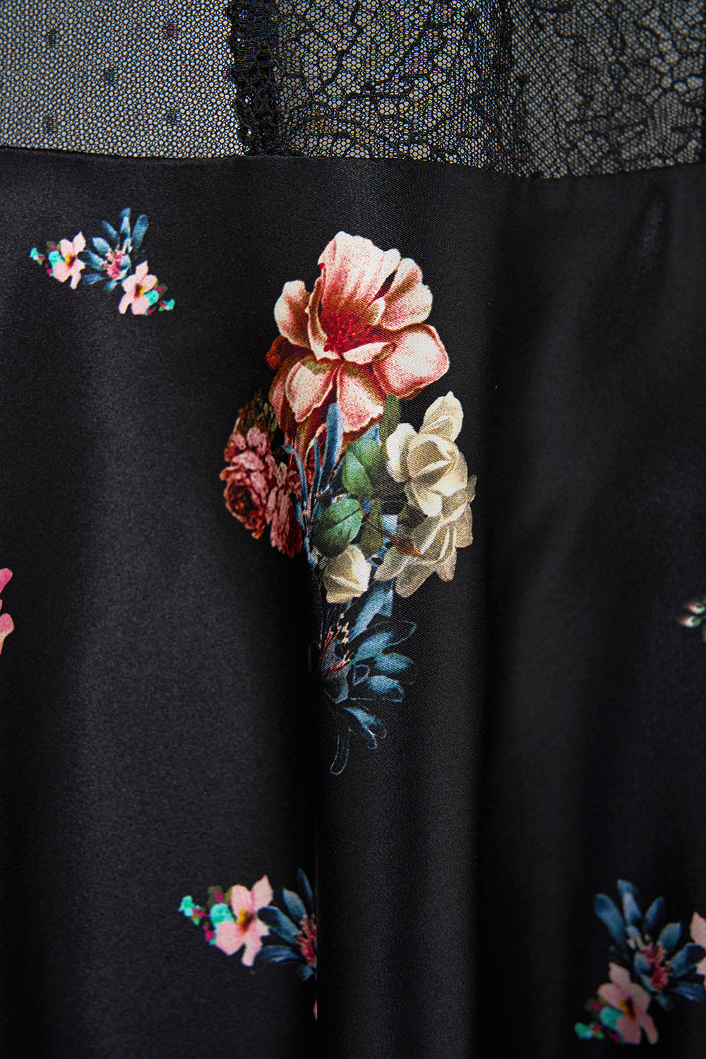 The CAMILLA Spliced Lace Mini Dress in our Noble Endeavours print.