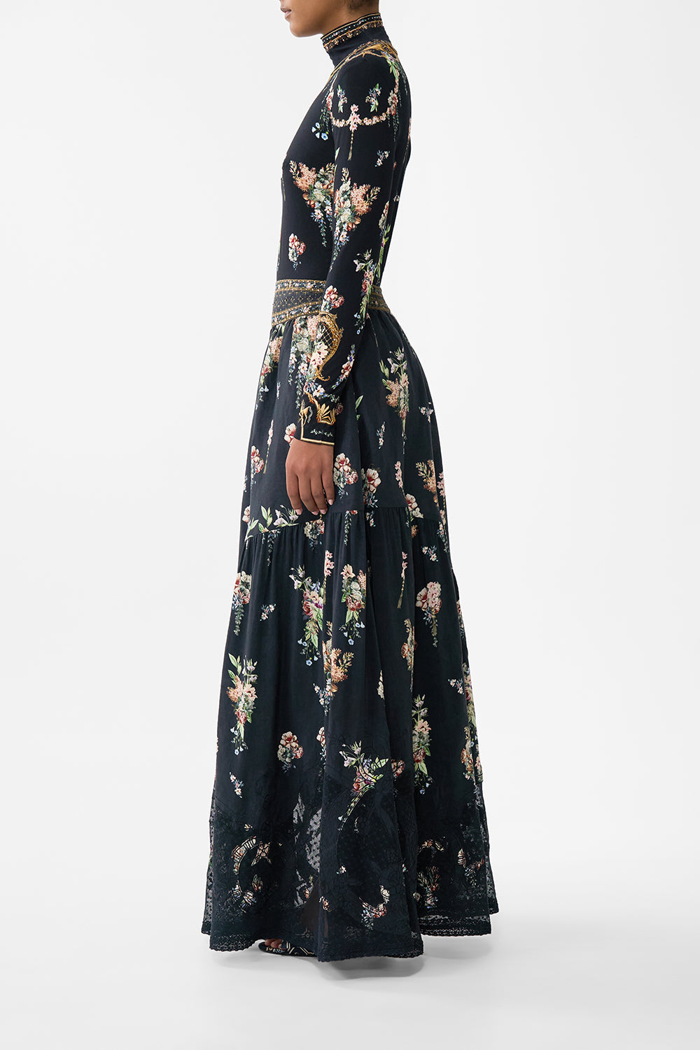 The CAMILLA Jersey Turtleneck in our Noble Endeavours print.