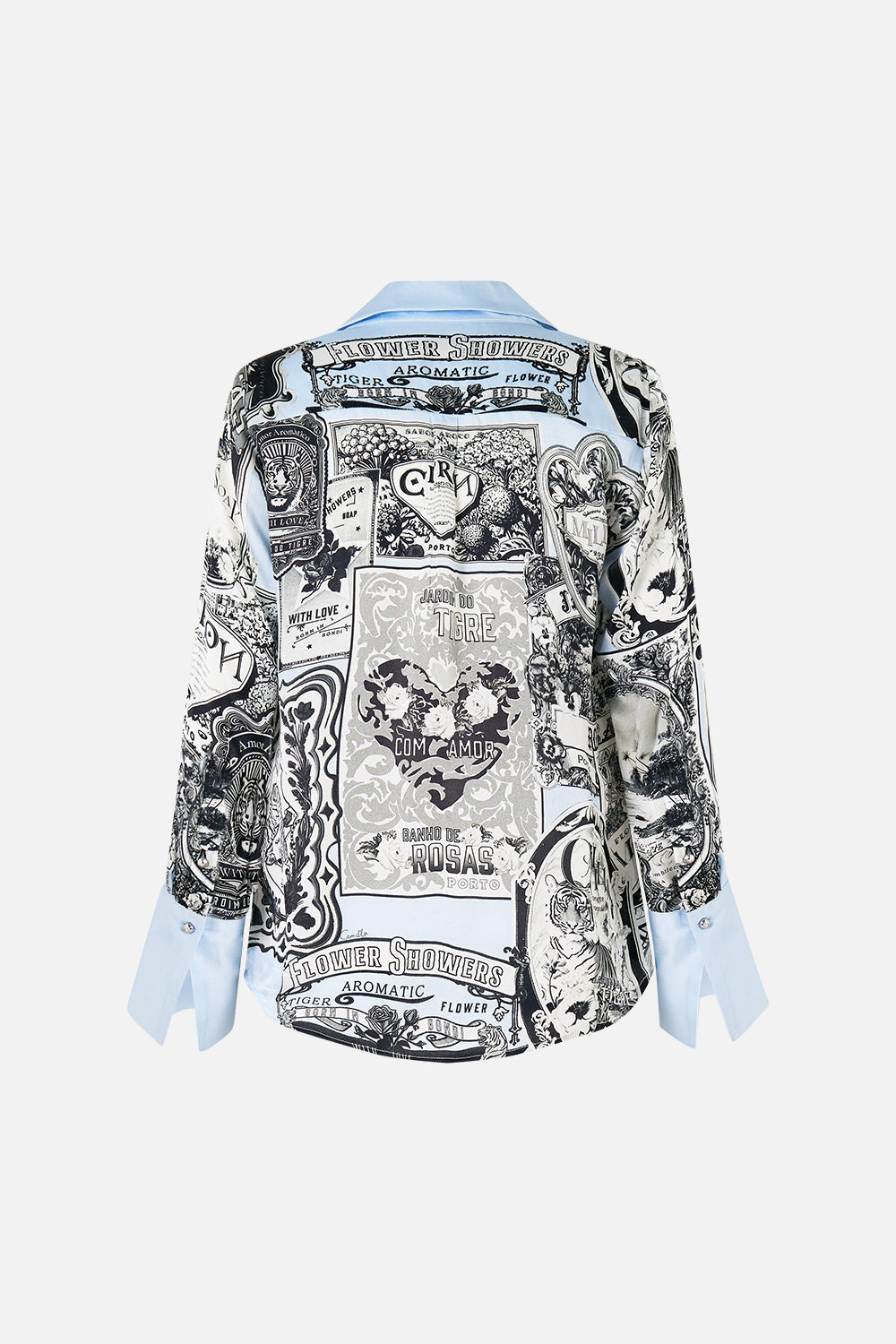 The CAMILLA Pyjama Shirt in our Perfumed In Porto print.