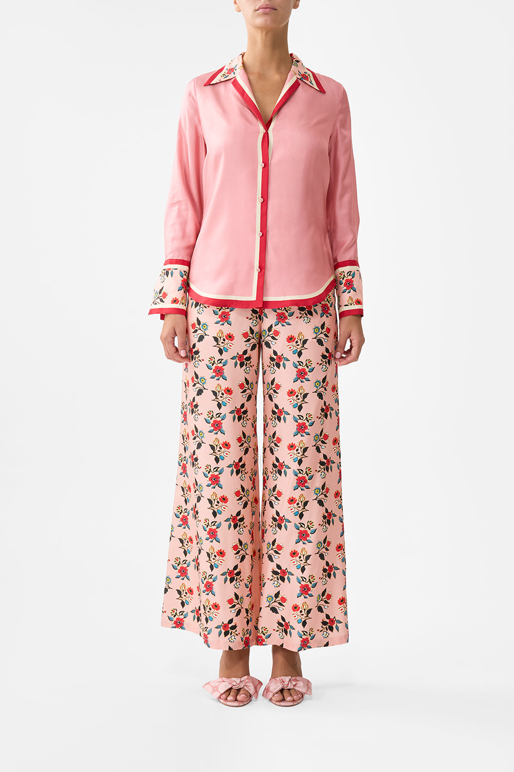 The CAMILLA Pyjama Shirt in our Pink Porto print.