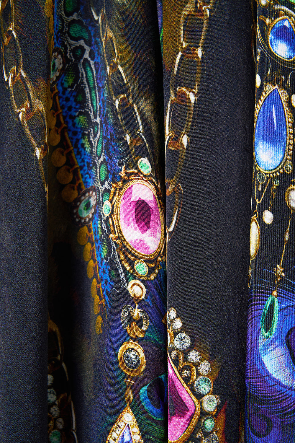 The CAMILLA Shirred Waist Pant in our Dominican Decadence print.