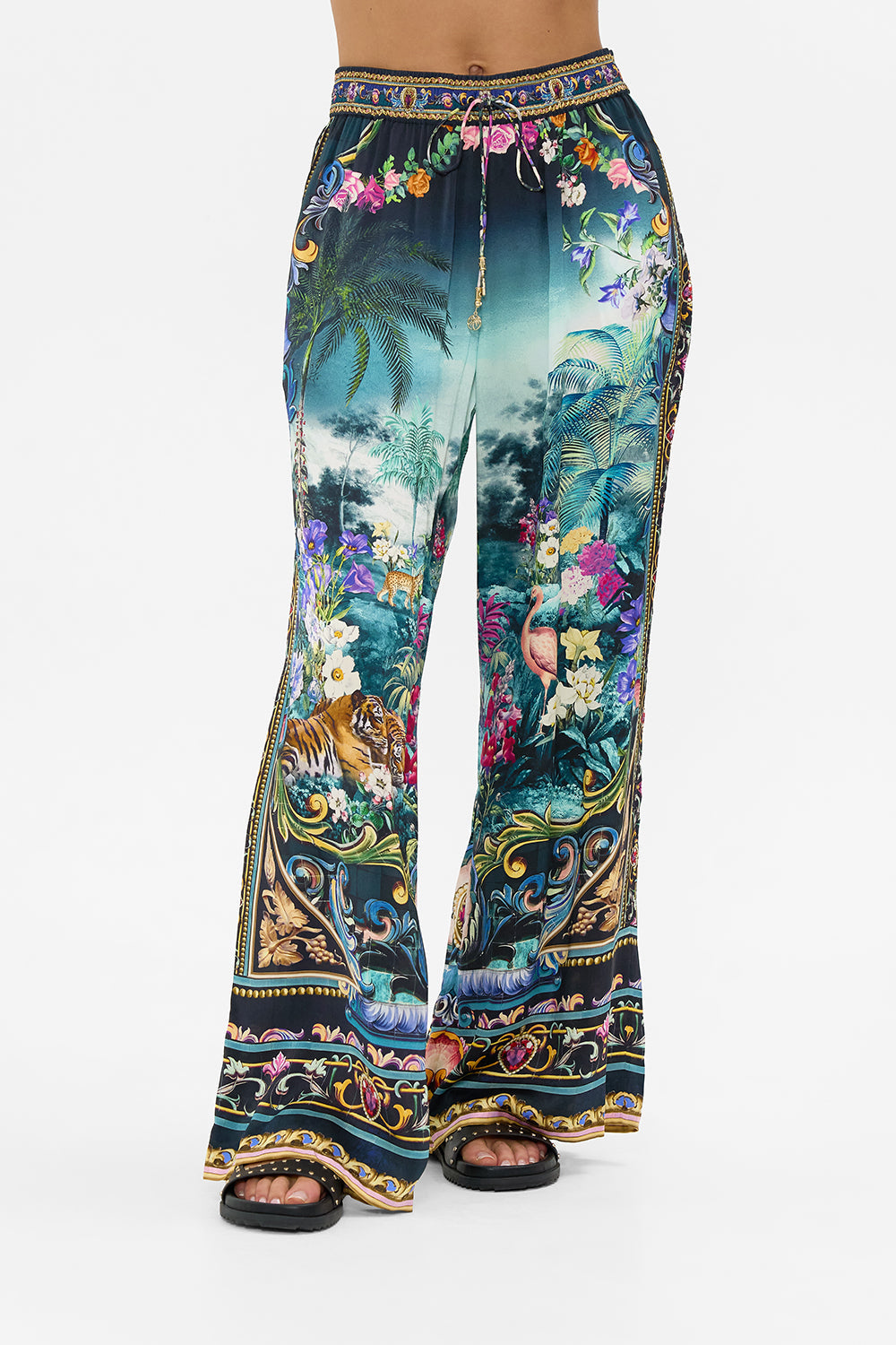 The CAMILLA Straight Leg Pant in our Basked In Baroque print.