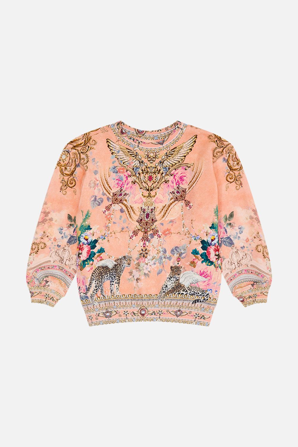 Milla By CAMILLA Floral Kids Relaxed Sweater12-14 in The Jewellery Palace print.