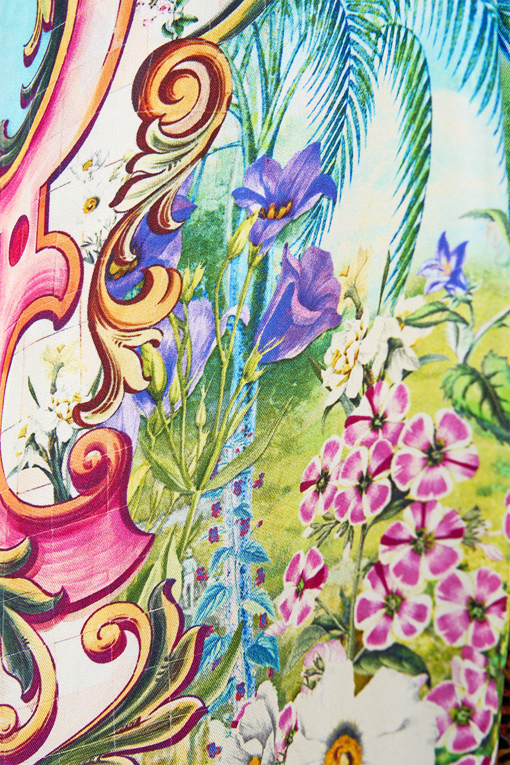 The CAMILLA Oversized Pocket Tunic in our Spirit Of Santa Maria print.