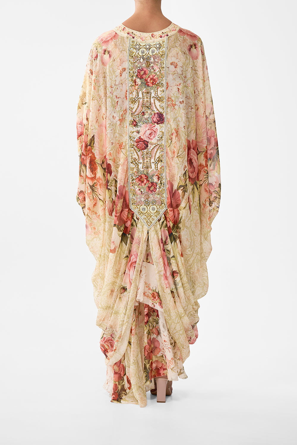 The CAMILLA Layer With Centre Back Panel in our Meet Me At The Majestic print.