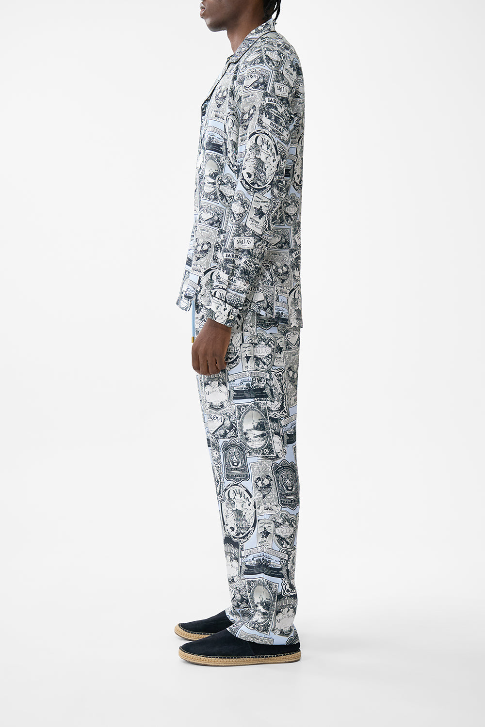The CAMILLA Lounge Pant With Elastic Waist in our Flower Showers print.