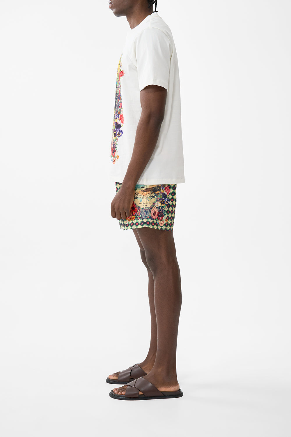 The CAMILLA Relaxed Heavyweight Crew Neck Tee in our Bathing Bombshell print.