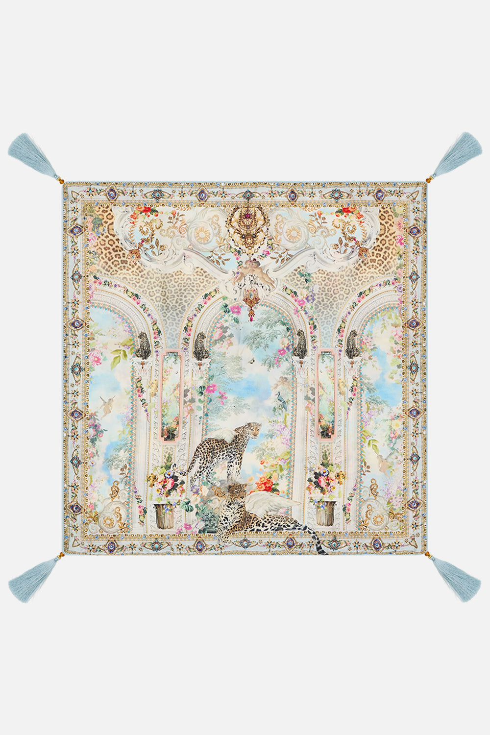 VILLA CAMILLA XXC Floral Large Square Cushion in We Always Have Alexandria Print