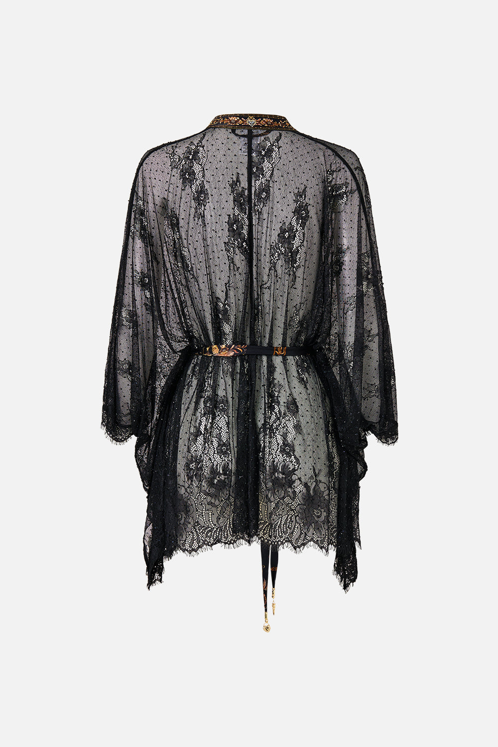 BUTTON THROUGH LACE SCARF BLOUSE SAINTS AND SISTERS