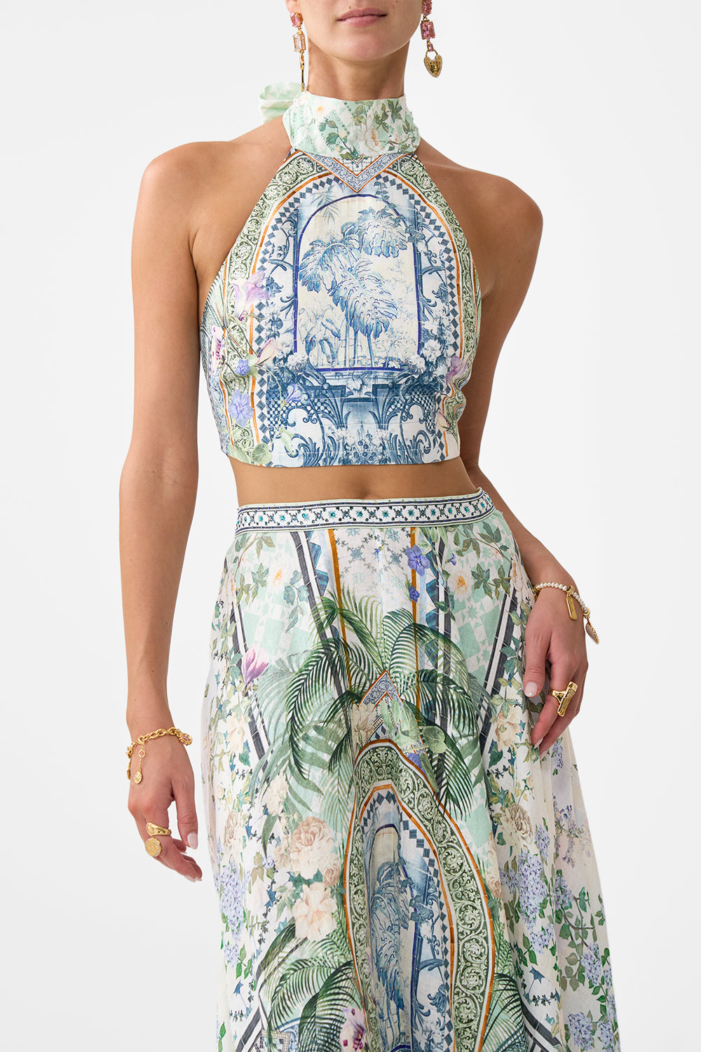 HALTER TIE BACK TOP JARDIM PARTY