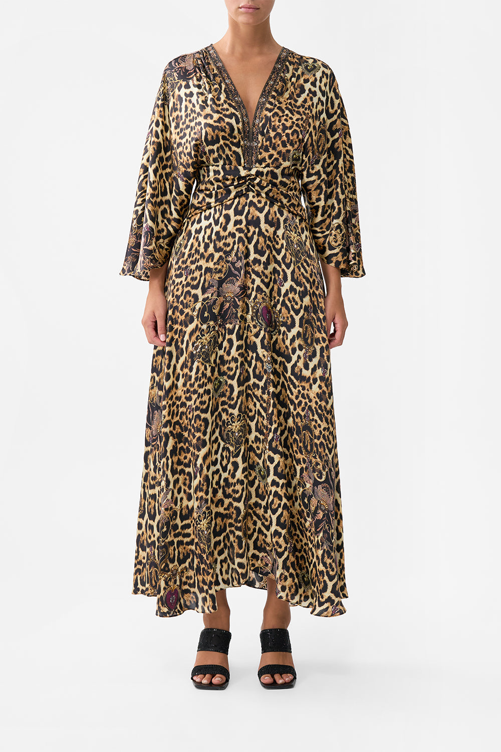 PETAL SLEEVE LONG DRESS SAINTS AND SISTERS