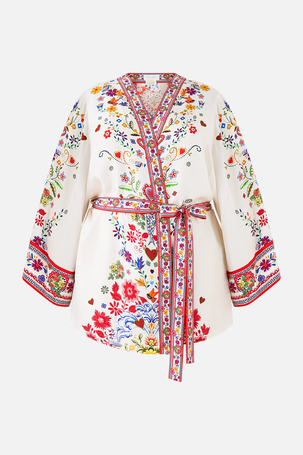 SHORT KIMONO WRAP FAITH, LUCK & JUSTICE