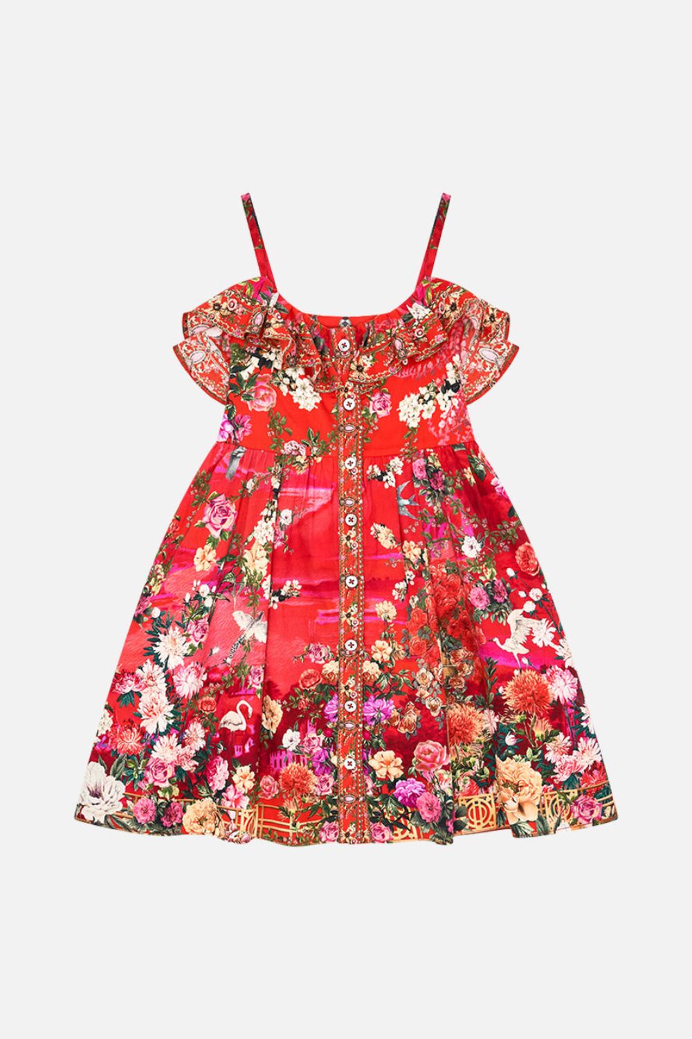 Milla By CAMILLA Kids Mini Dress With Waist Sash and Bow 12-14 in Sweet Home Alexandria print.