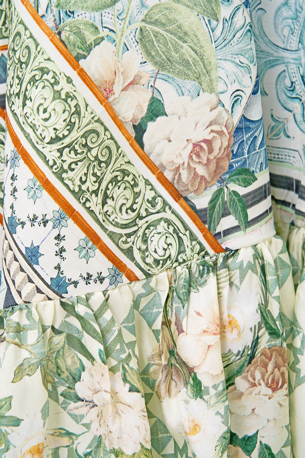 STRAPLESS MAXI WITH RUFFLE HEM JARDIM PARTY