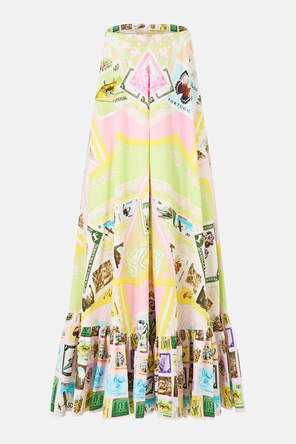 STRAPLESS MAXI WITH RUFFLE HEM WITH LOVE FROM LISBON