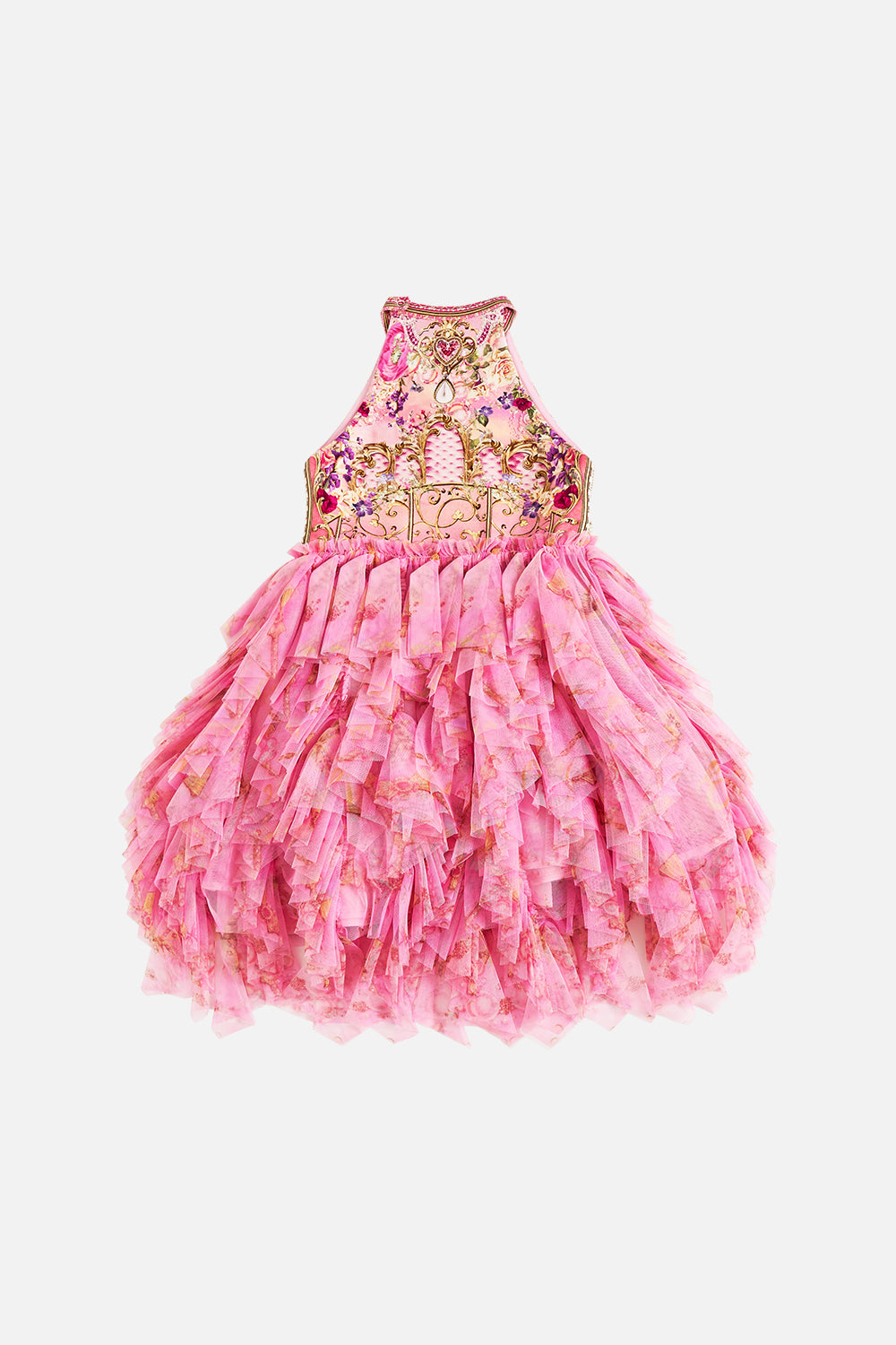 KIDS HIGH NECK TUTU DRESS 4-10 TOTALLY OZMOPOLITAN