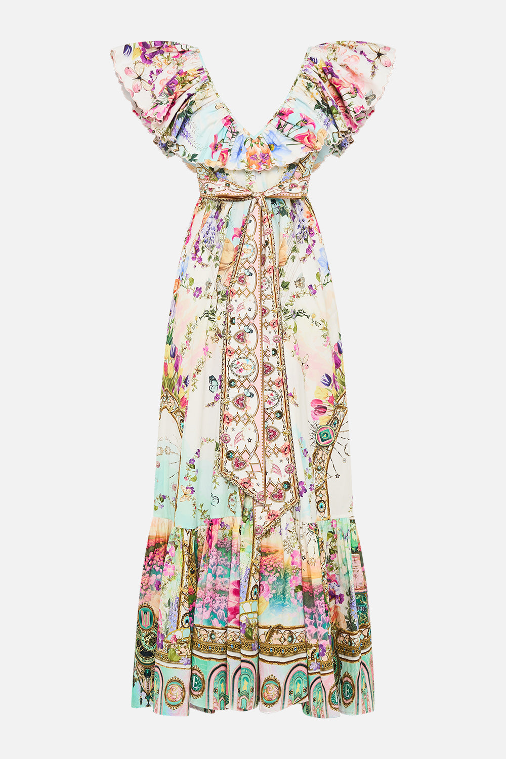 FRILL NECK DRESS WITH HARDWARE MUNCHKINLAND