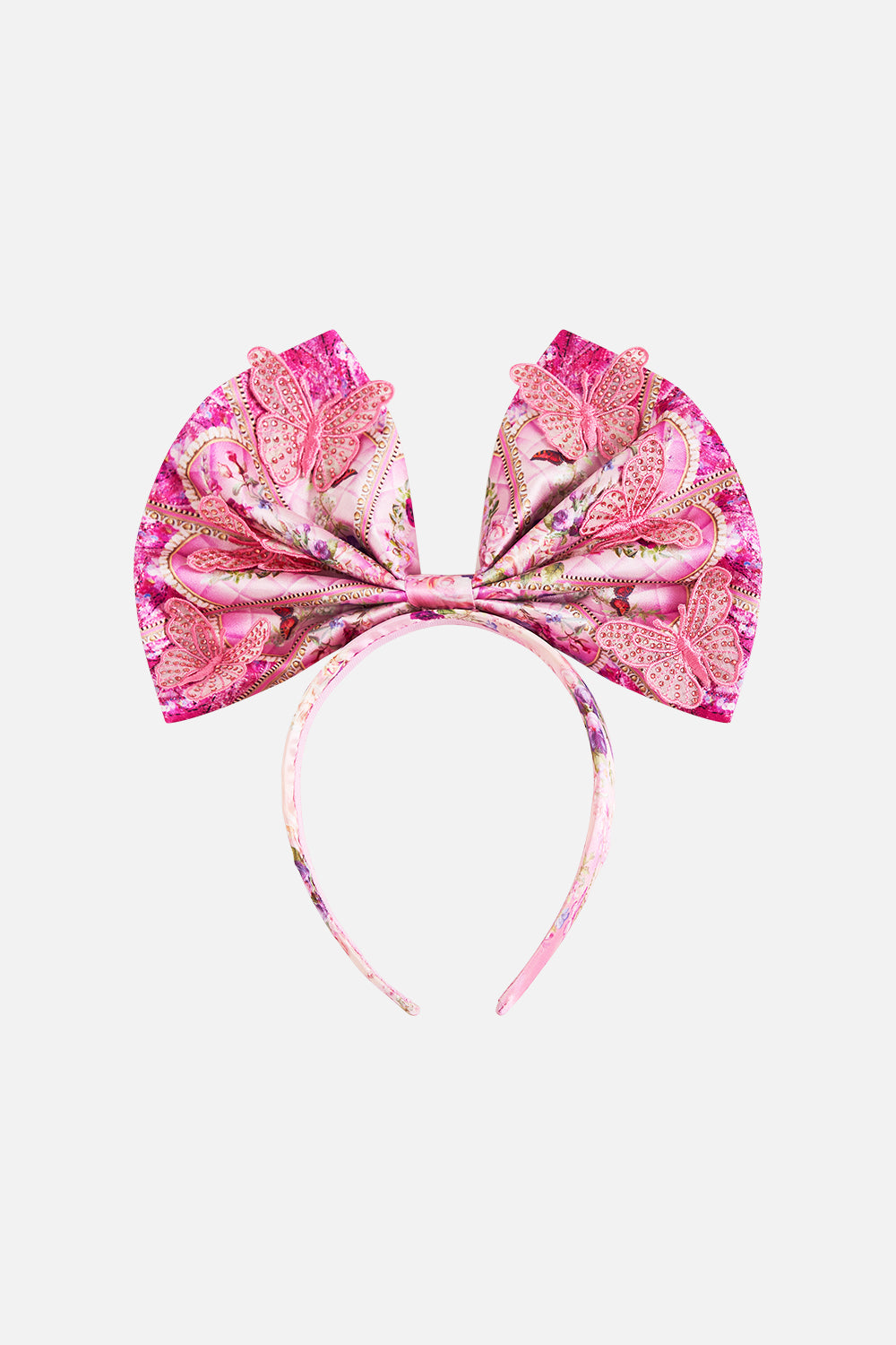 KIDS BOW & BUTTERFLY HEADBAND TOTALLY OZMOPOLITAN