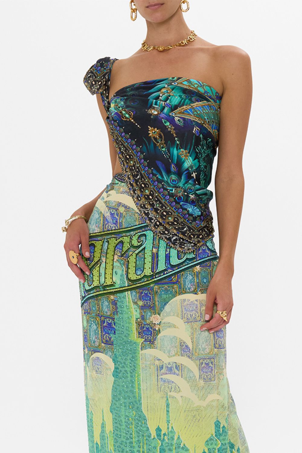 LARGE SQUARE SCARF DEFY GRAVITY