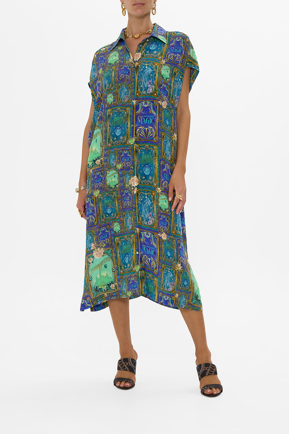 SLEEVELESS SHIRTDRESS DEFY GRAVITY