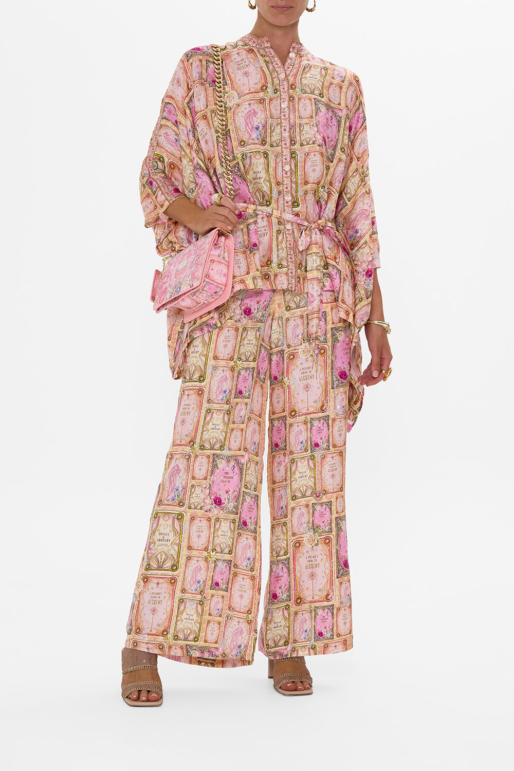 BUTTON THROUGH SCARF BLOUSE TOTALLY OZMOPOLITAN