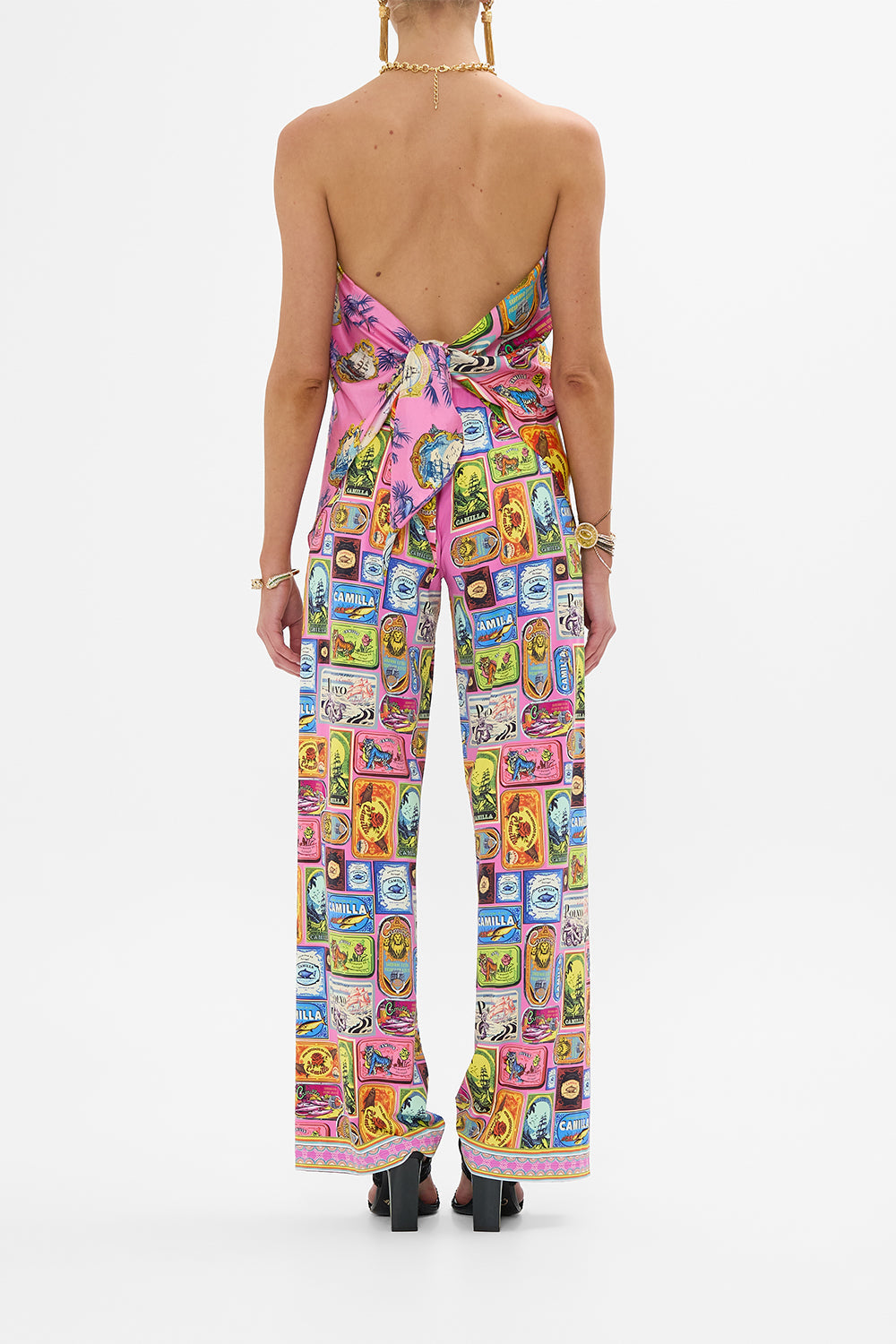 KNOTTED SCARF TOP SALTY SPLENDOUR