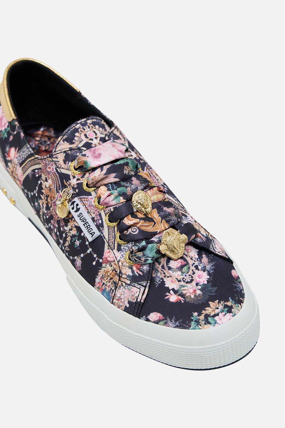 CAMILLA x Superga 2750 Printed Sneaker in Dynasty Daze print.