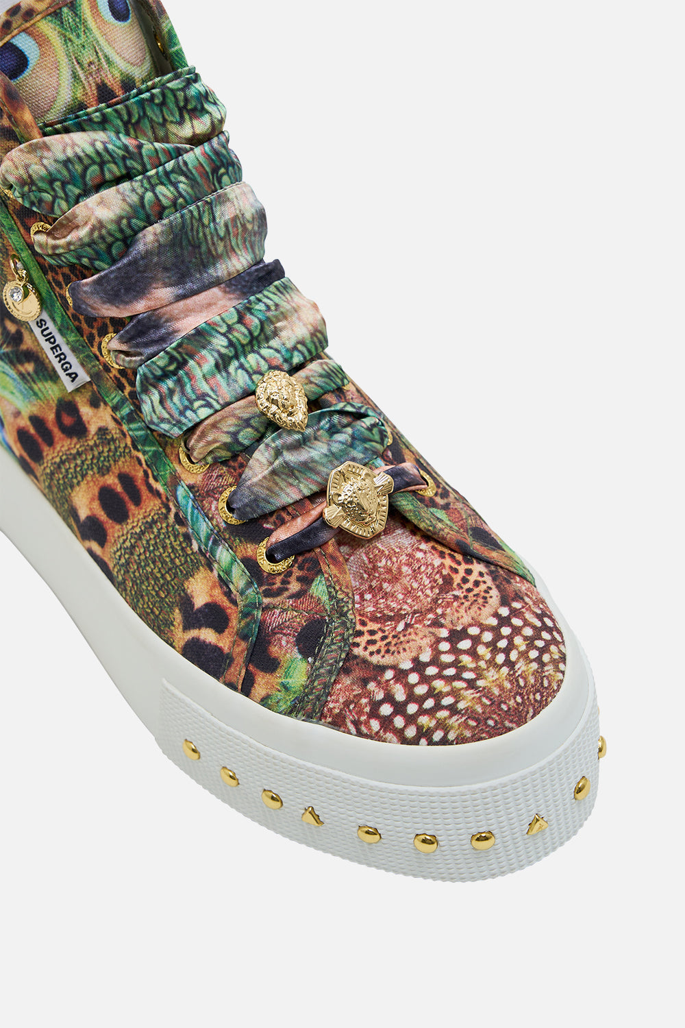 CAMILLA x Superga 2708 in Surrealist Xanadu print.