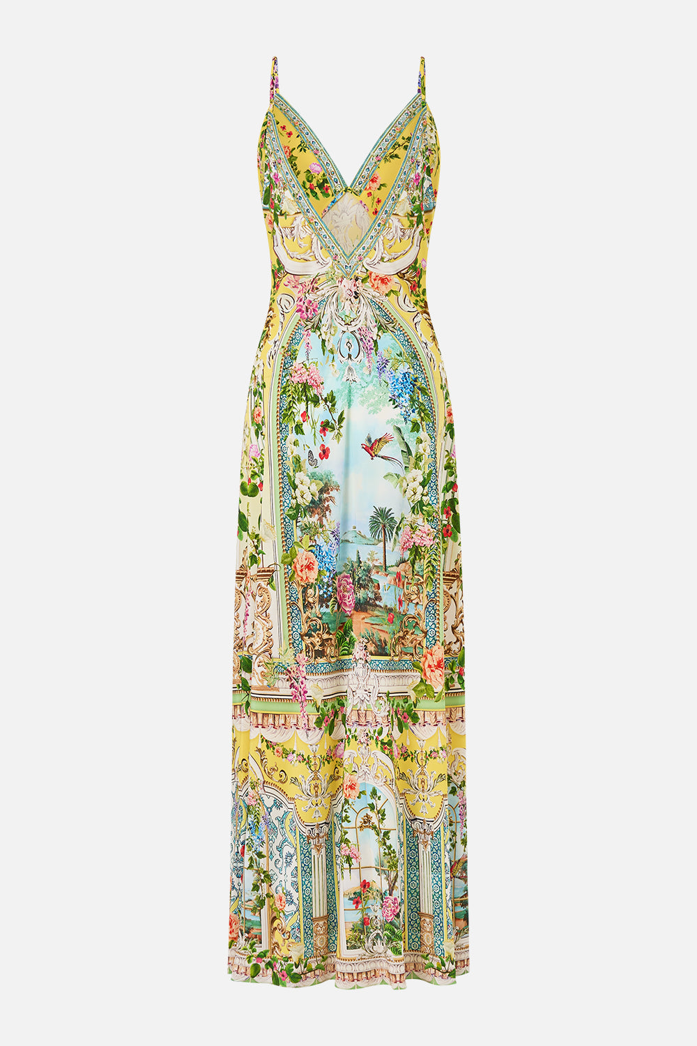 V NECK FULL LENGTH BIAS SLIP DRESS TALES OF TOPKAPI PALACE