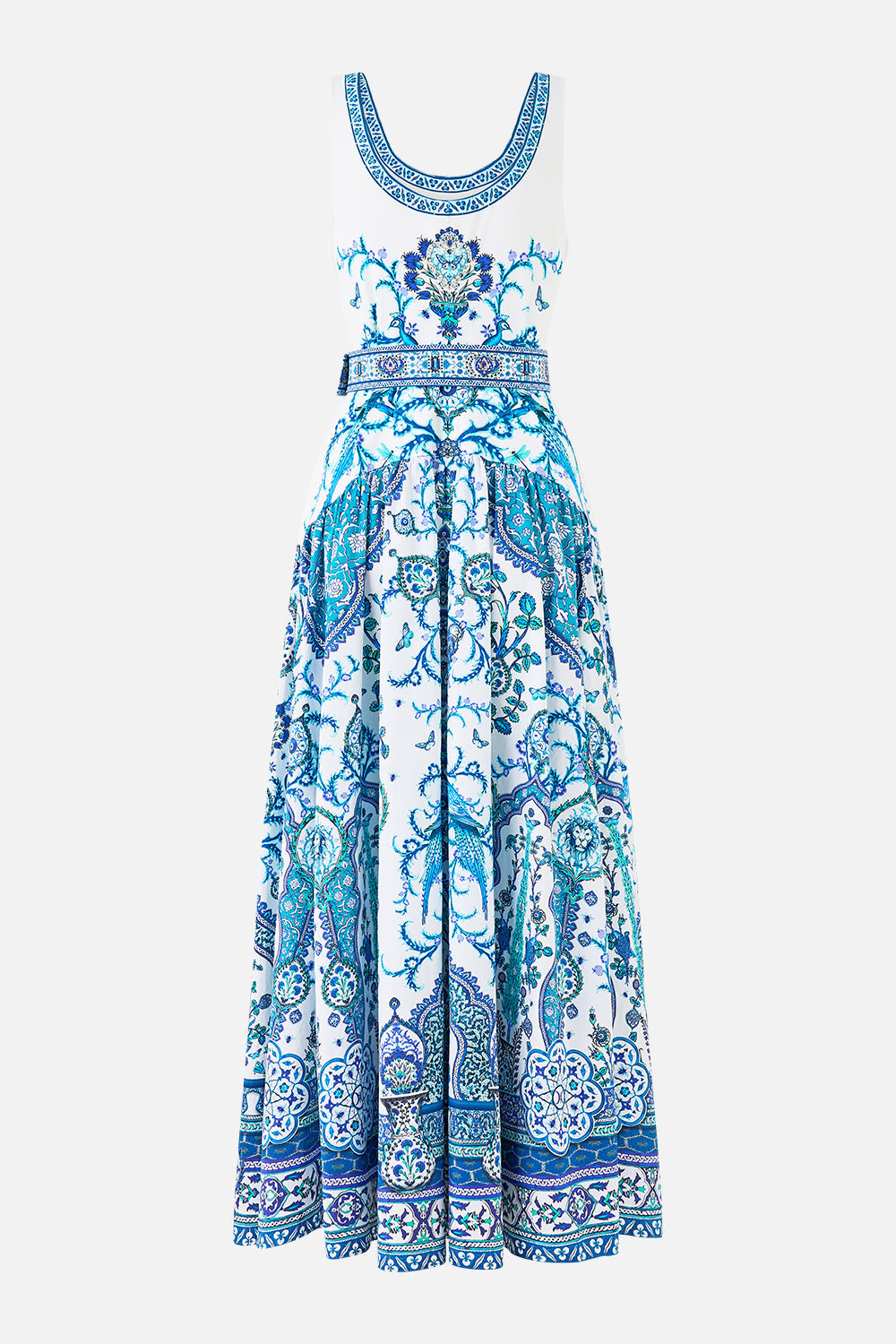 JERSEY TANK DRESS WITH CONTRAST SKIRT ISNIK LULLABY