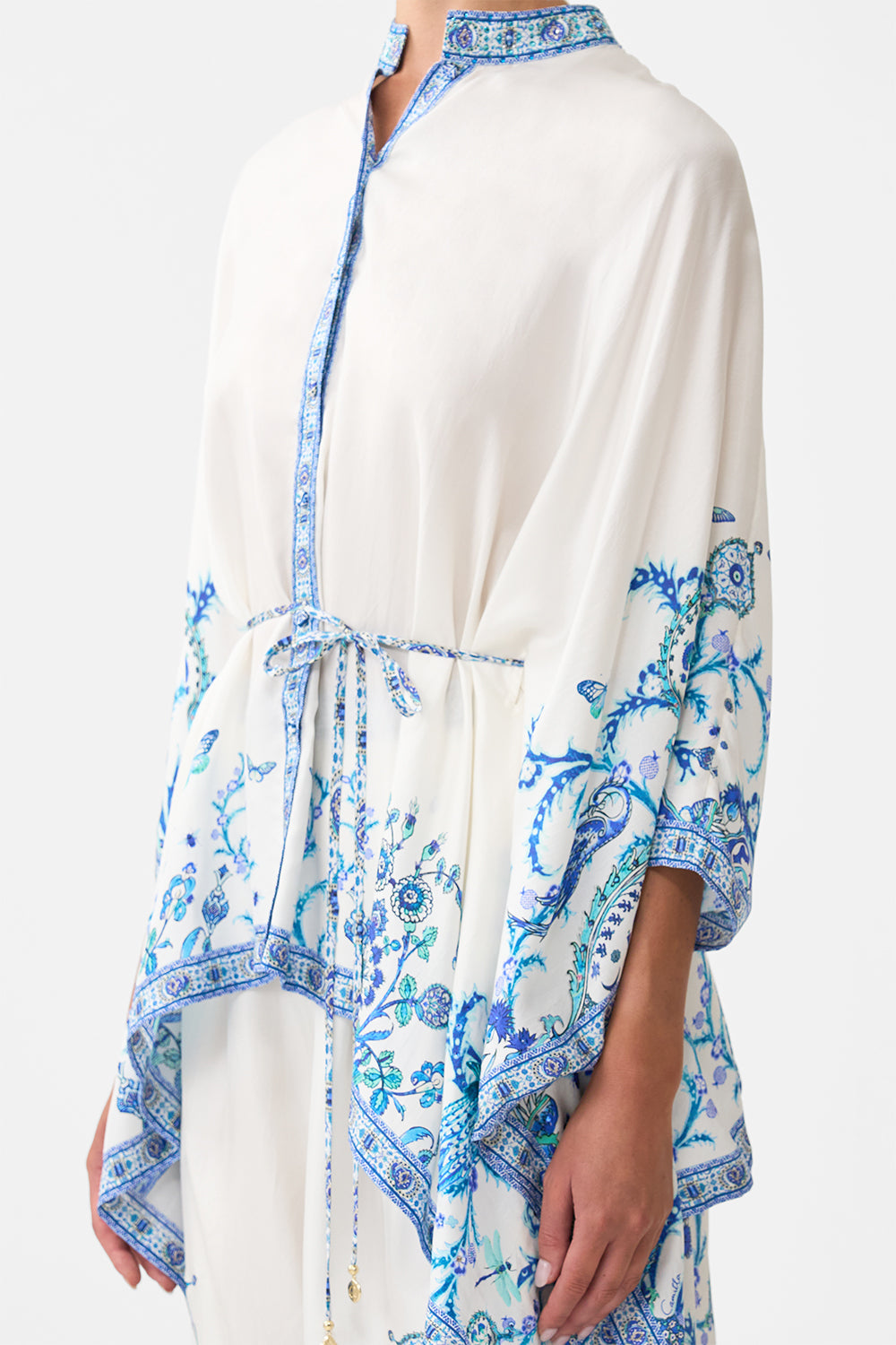 BUTTON THROUGH SCARF BLOUSE ISNIK LULLABY