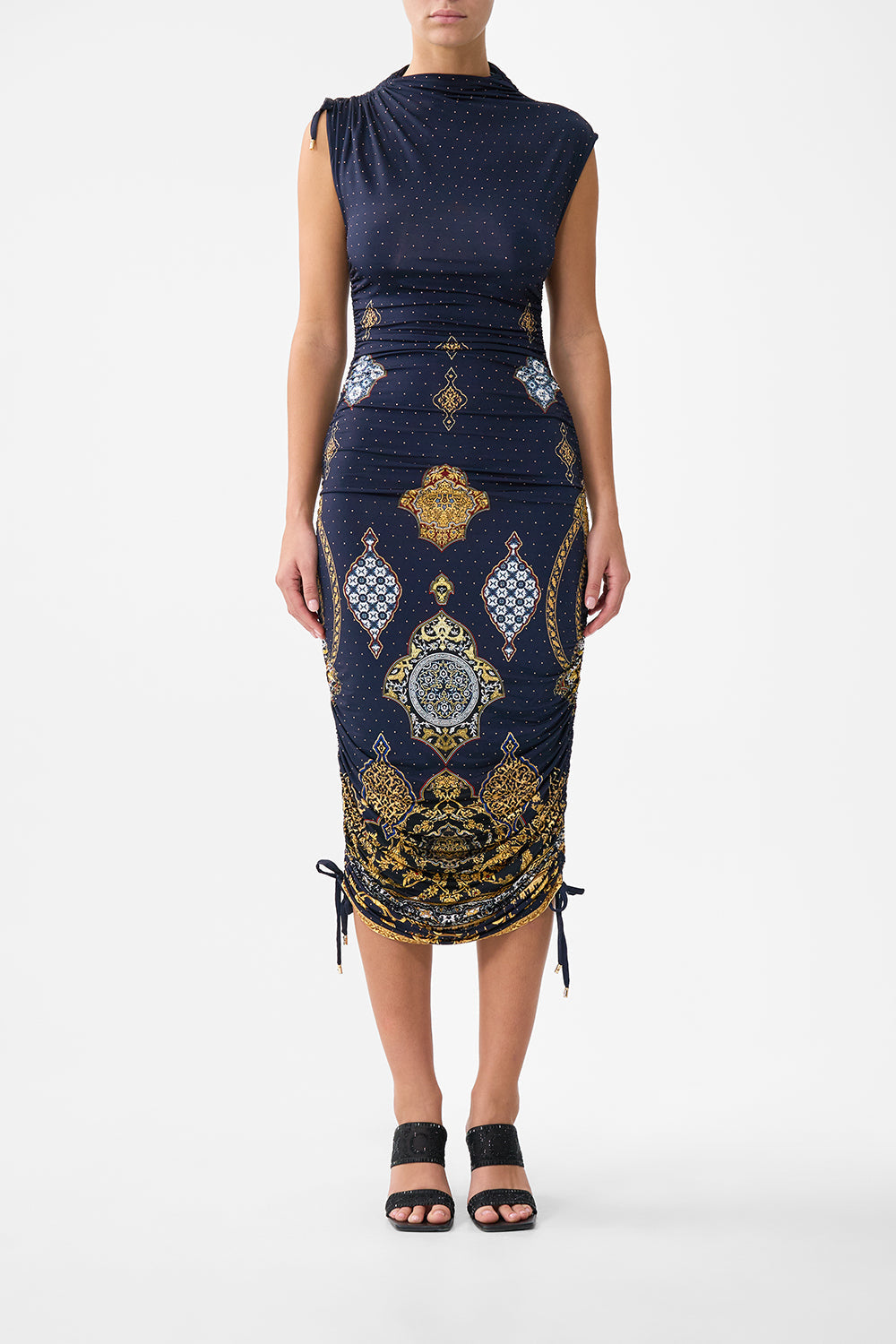 ASYMMETRIC RUCHED JERSEY DRESS THE IMPERIAL GATE