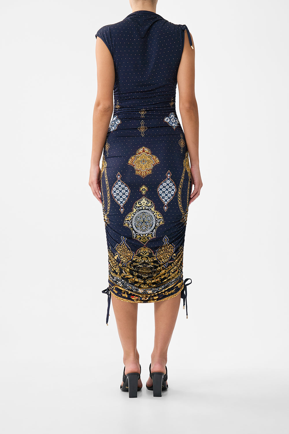 ASYMMETRIC RUCHED JERSEY DRESS THE IMPERIAL GATE