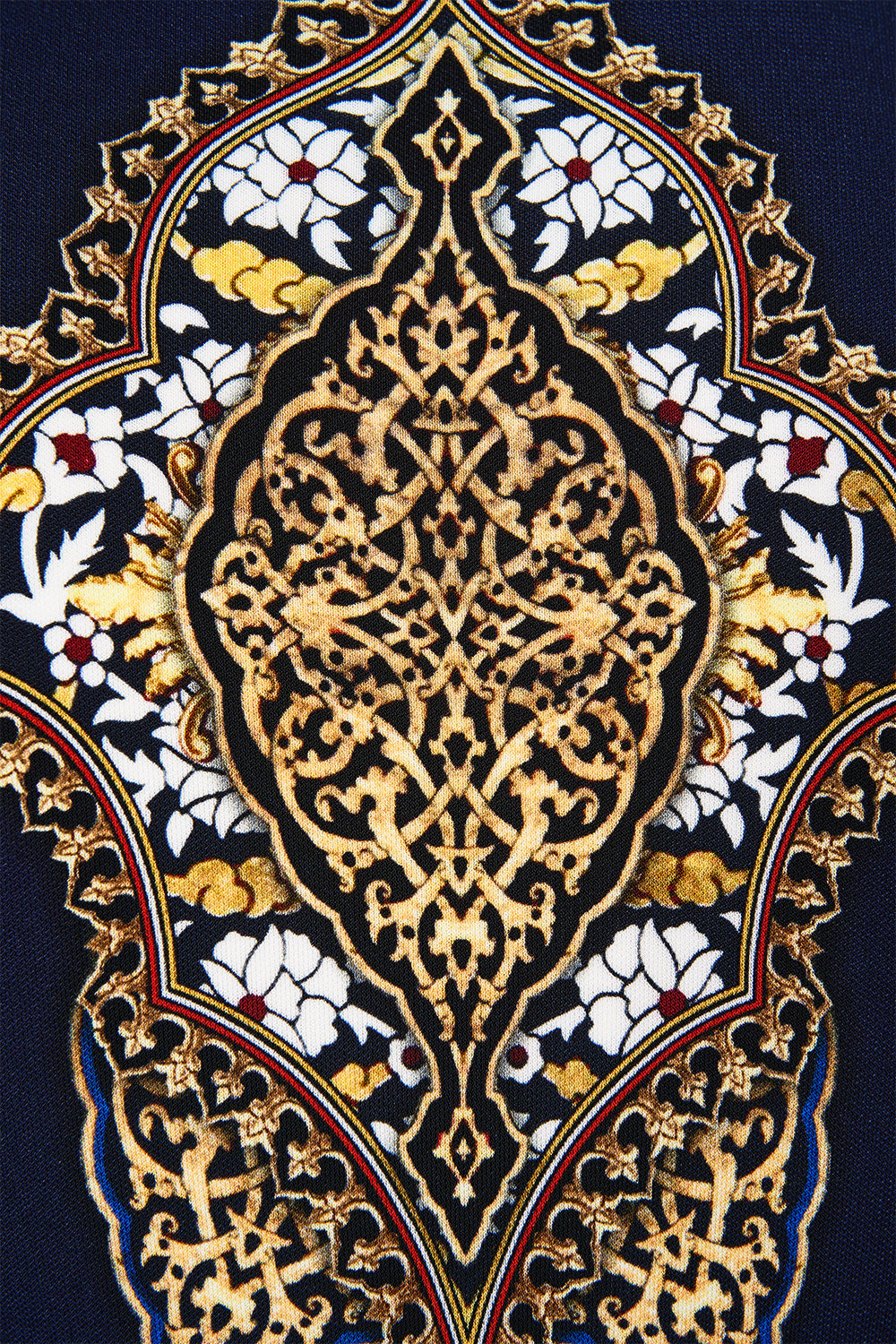 LONG V NECK TWIST FRONT JERSEY DRESS THE IMPERIAL GATE