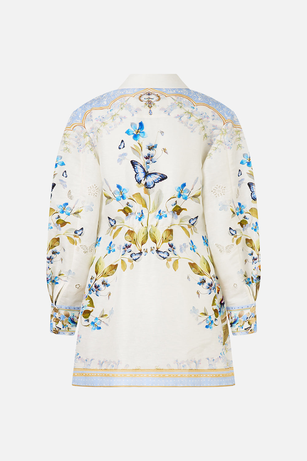 SHIRT DRESS WITH A LINE SKIRT BOTANICAL BALLADS