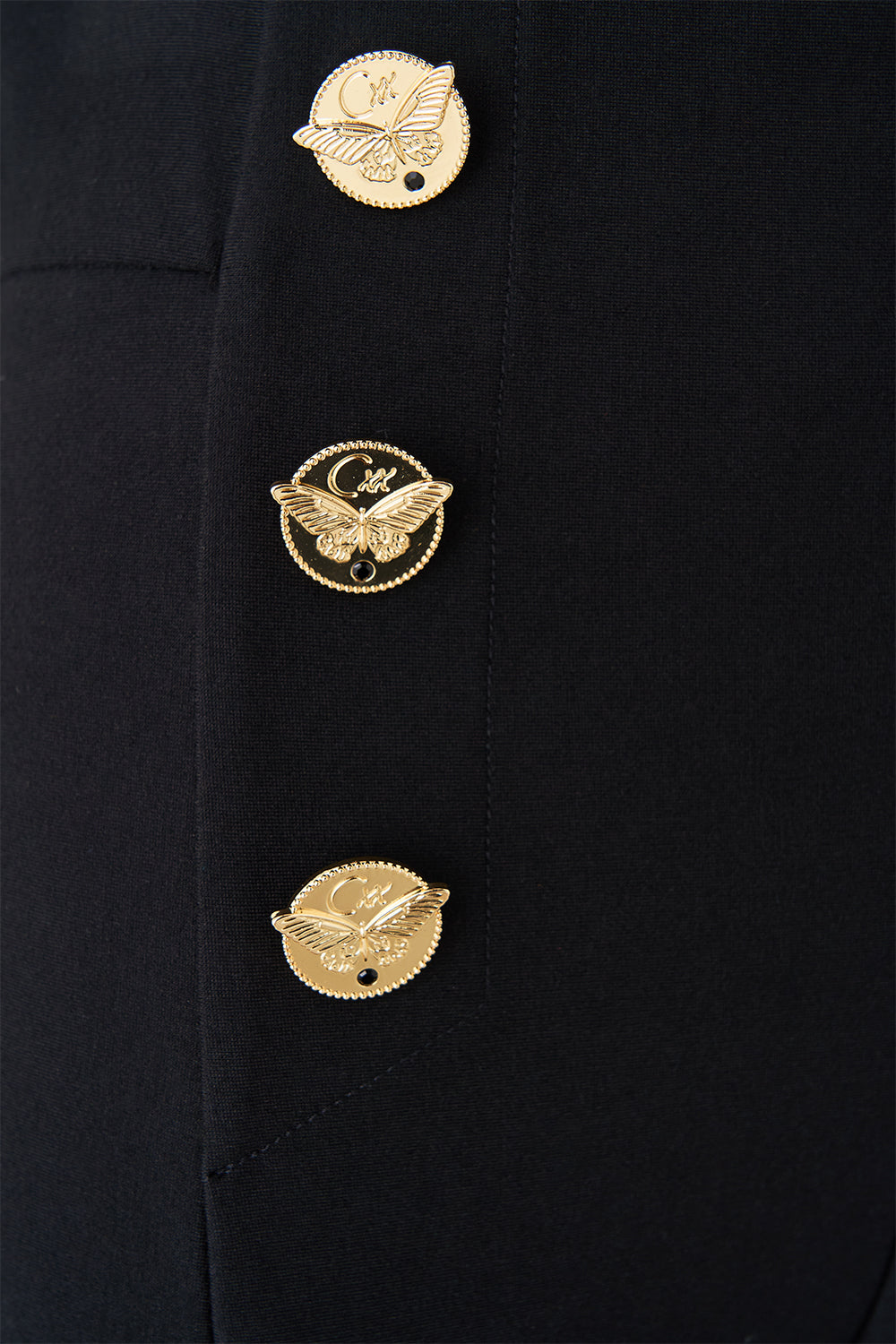 BUTTON EMBELLISHED PONTE PANT OTTOMAN ELEGANCE